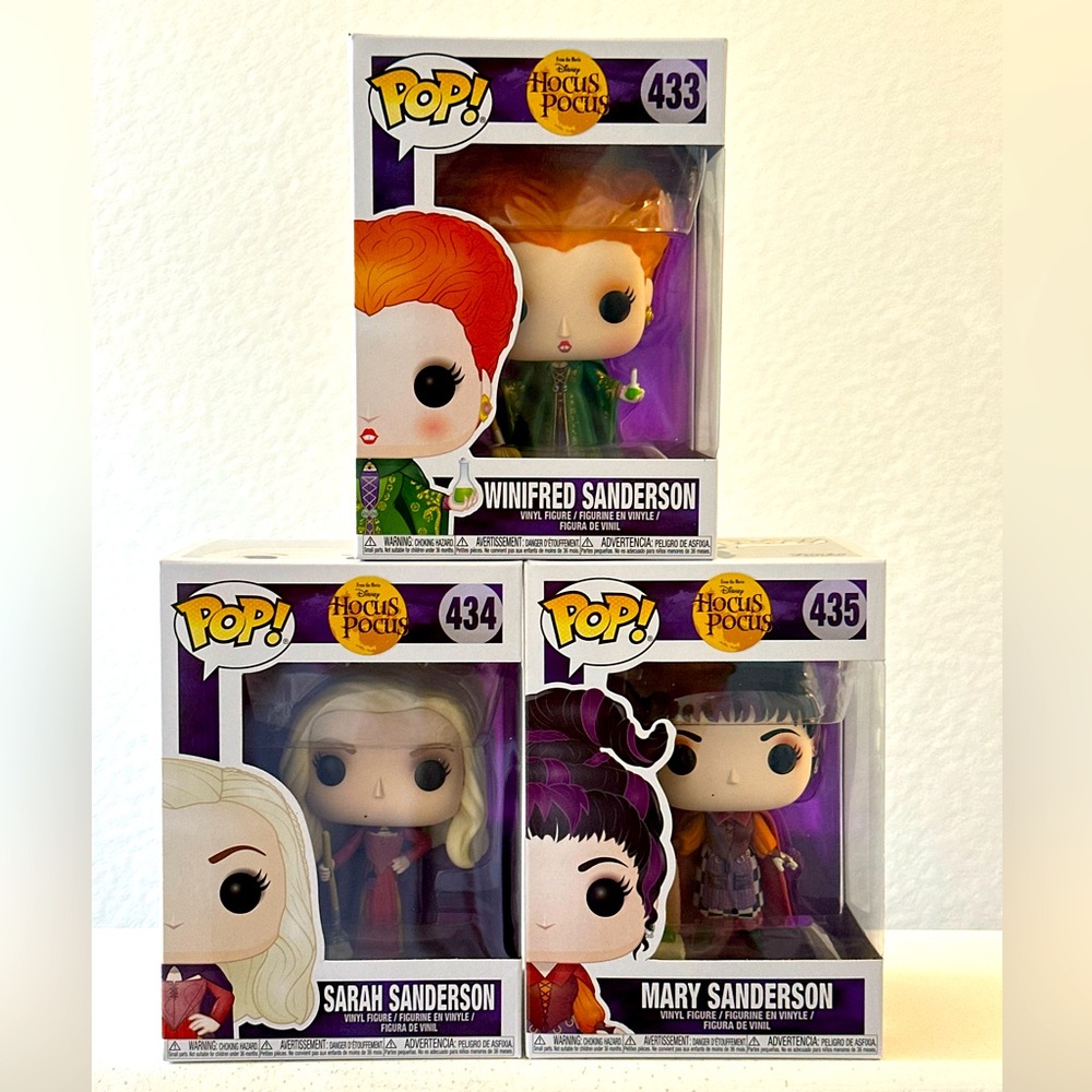 Funko POP! Disney Hocus Pocus set of 3. Sanderson Sisters. VAULTED